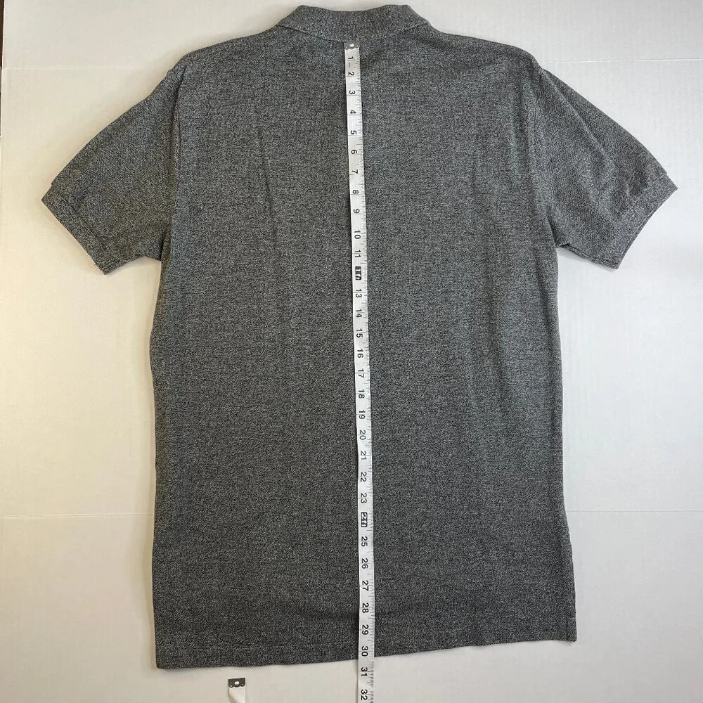 Polo Ralph Lauren Shirt Men's Medium Charcoal Gray Heathered 100% Cotton